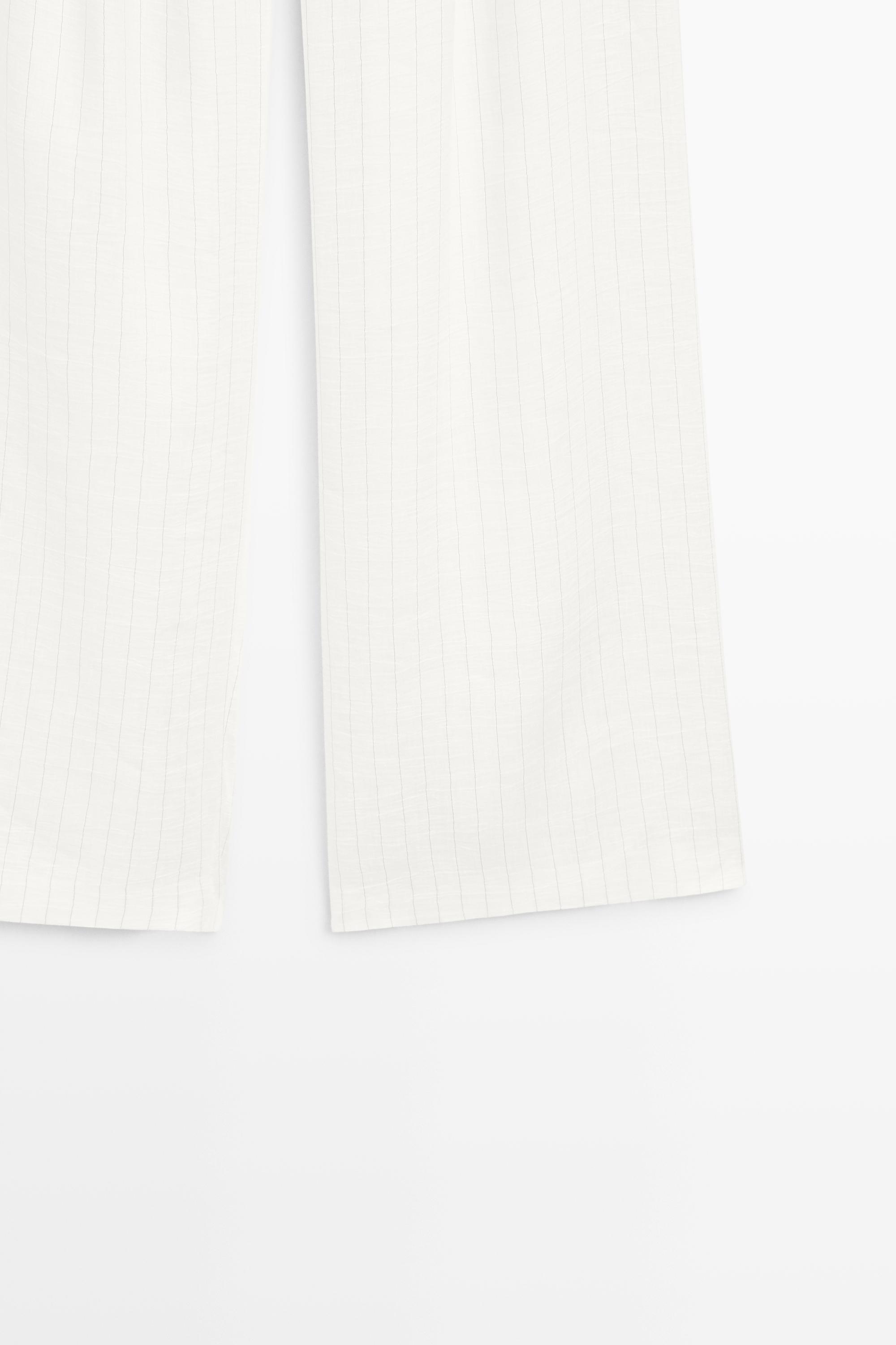 Striped pleated flowing pants - STUDIO